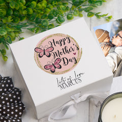 Personalised happy mothers day Gift Keepsake Memory Box