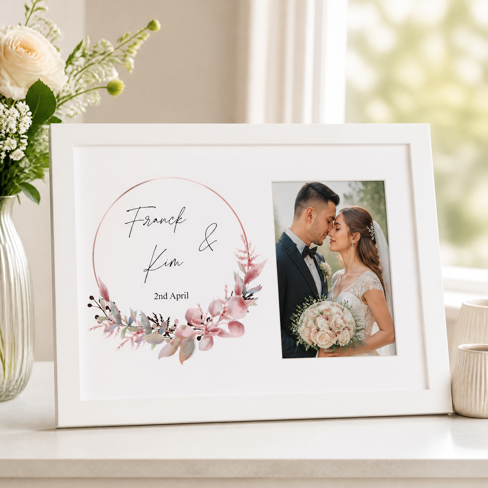 Personalised Wedding Day - Engagement Photo Frame Gift Special Day Keepsake wedding photo frame ukgiftstoreonline