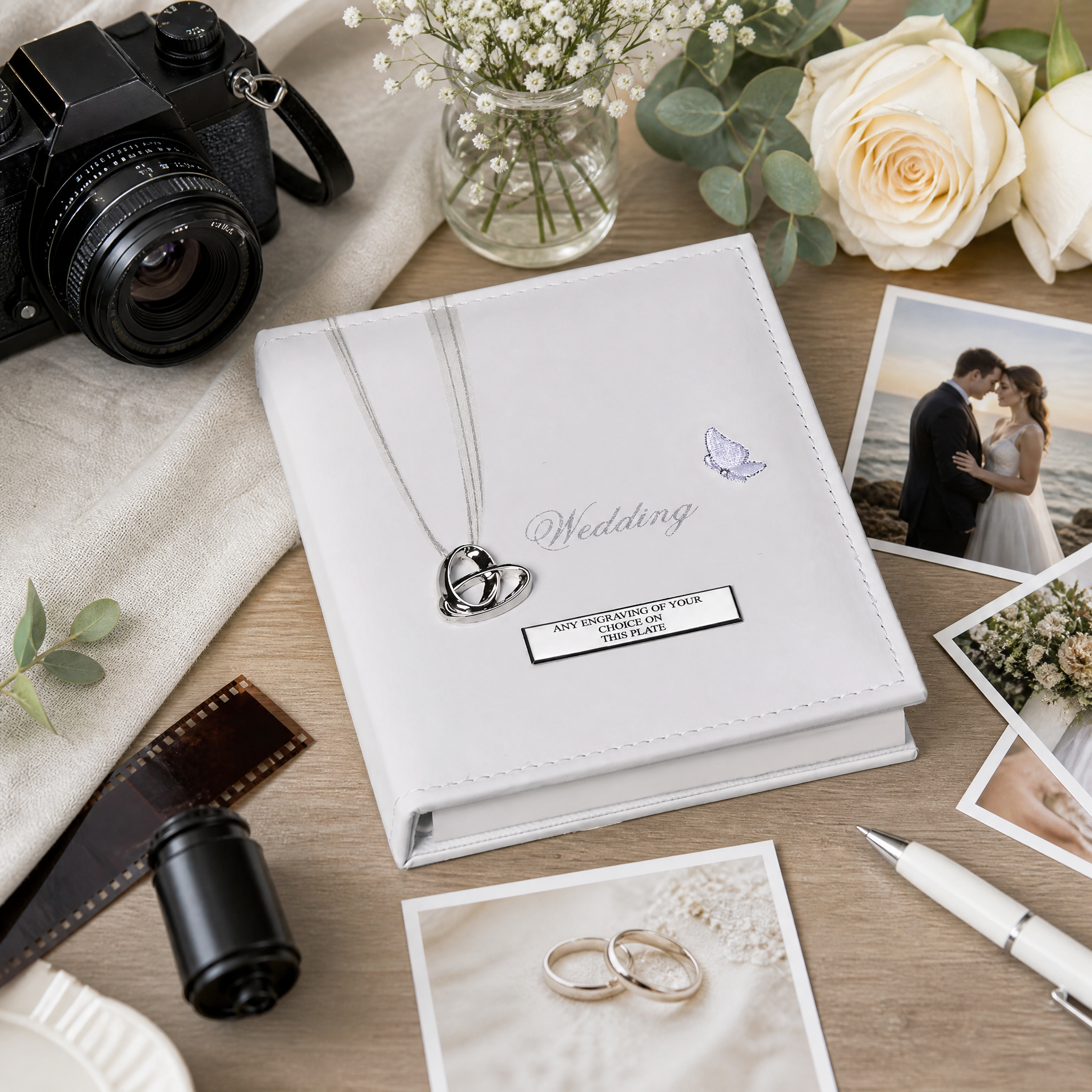 Personalised Wedding Album, 24-Photo 7X5 Picture Keepsake Gift wedding photo album ukgiftstoreonline