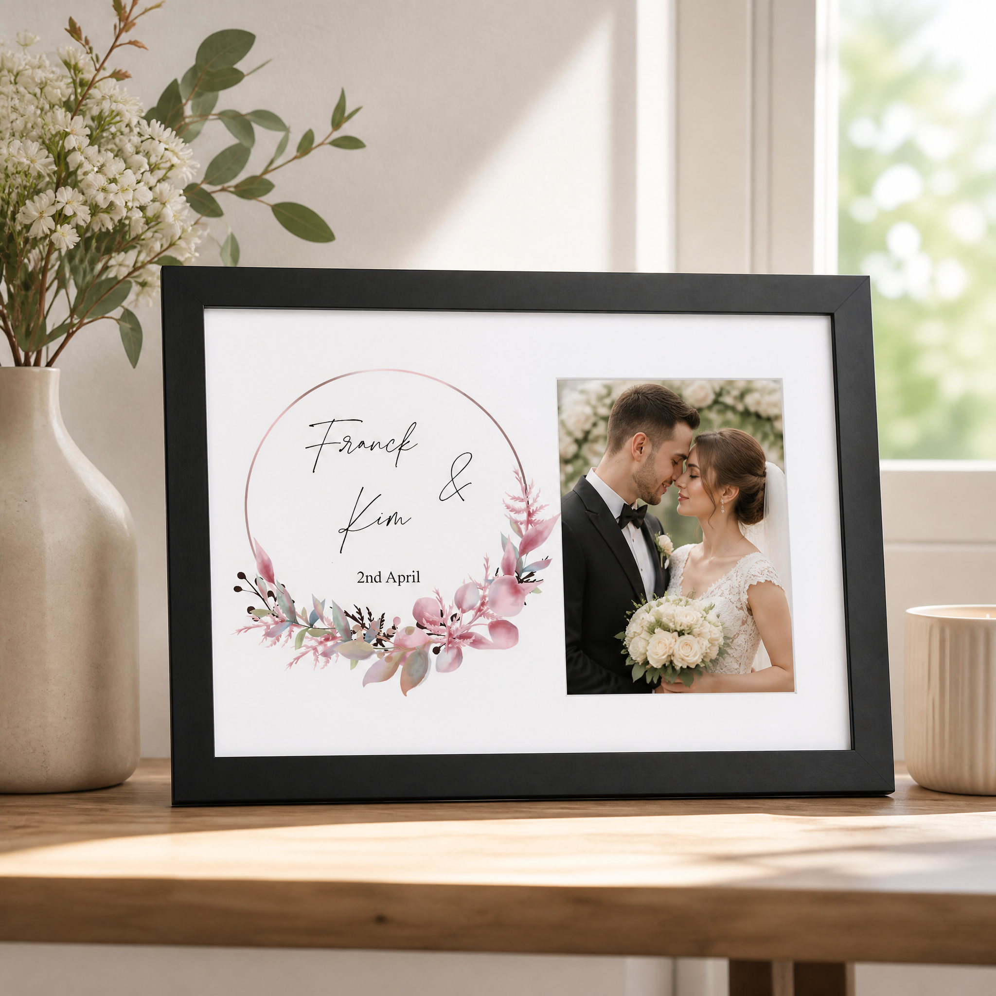 Personalised Wedding Day - Engagement Photo Frame Gift Special Day Keepsake wedding photo frame ukgiftstoreonline