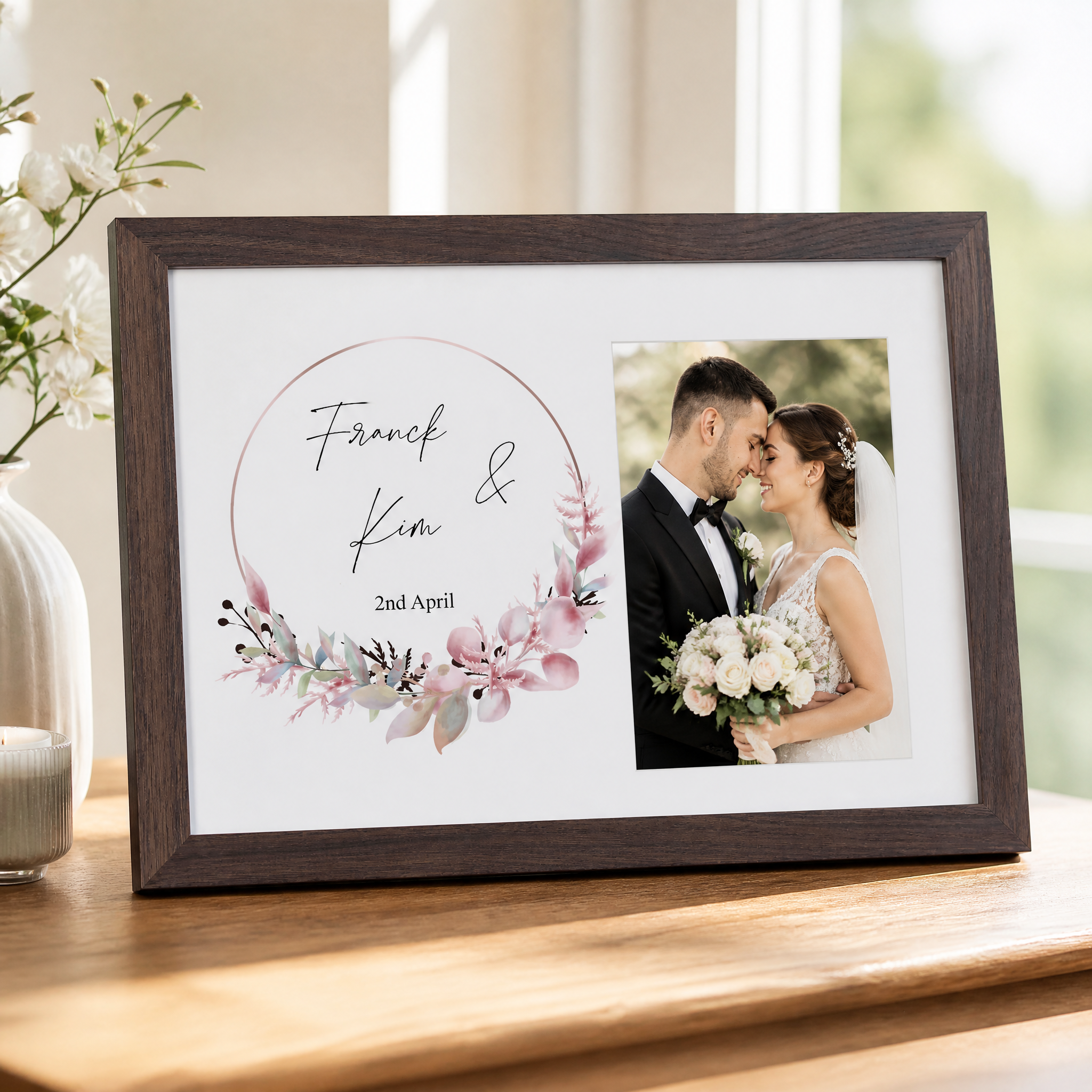 Personalised Wedding Day - Engagement Photo Frame Gift Special Day Keepsake wedding photo frame ukgiftstoreonline