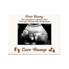 New Baby Pregnancy Scan White Wooden Photo Frame Nanny Gift