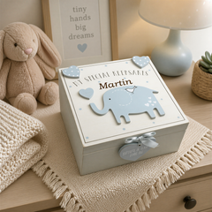 Personalised Baby Boy wooden Engraved Memories Keepsake Box Vintage Style Keepsake Memory Box ukgiftstoreonline