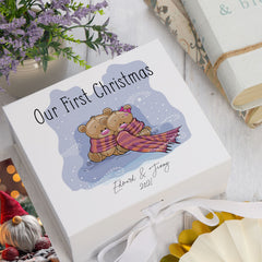 ukgiftstoreonline Personalised Our First Christmas Keepsake Memory Box Gift