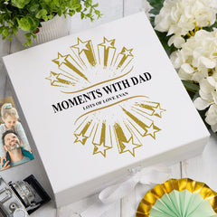 ukgiftstoreonline Personalised Moments with Dad Keepsake Memory Box