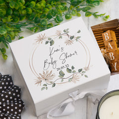 ukgiftstoreonline Personalised Baby Shower Keepsake Memory Box Gift