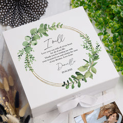 Personalised Mother Of The Groom Wedding Keepsake Box Gift