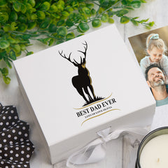 ukgiftstoreonline Personalised Best Dad Ever Keepsake Memory Box