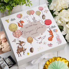 ukgiftstoreonline Personalised My First Year Birthday Keepsake Memory Box
