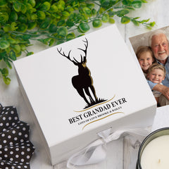 ukgiftstoreonline Personalised Best Grandad Ever Keepsake Memory Box
