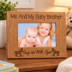 Personalised Me and My Baby Brother Engraved Photo Frame Brother Photo Frame ukgiftstoreonline