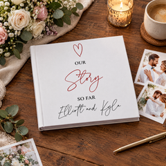 Personalised Our Story So Far Wedding Anniversary Photo Album wedding photo album ukgiftstoreonline