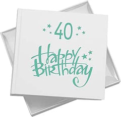 40th Birthday White Photo Album Gift For Him Or Her 50 x 6x4 Photos Pack of 5 Wholesale Trade