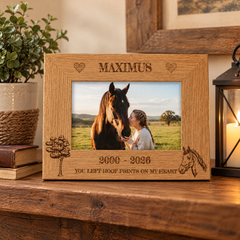 Personalised Engraved Horse Remembrance Memorial Photo Frame gift personalised photo frames ukgiftstoreonline
