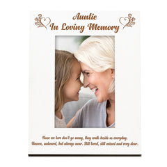 Auntie Memorial Photo Frame In Loving Memory