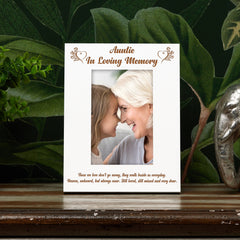 Auntie Memorial Photo Frame In Loving Memory