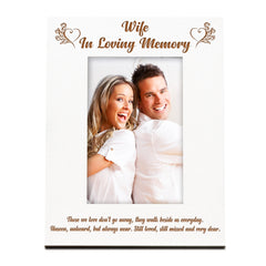 Wife Memorial Photo Frame In Loving Memory