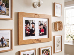 Personalised Graduation Wooden Double Photo Frame Engraved Photo Frame ukgiftstoreonline