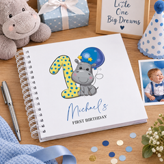 Personalised Baby Boy First Birthday Scrapbook Photo album Scrapbook ukgiftstoreonline