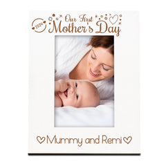 Personalised Our First Mothers Day Picture Photo Frame Gift Portrait