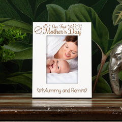 Personalised Our First Mothers Day Picture Photo Frame Gift Portrait