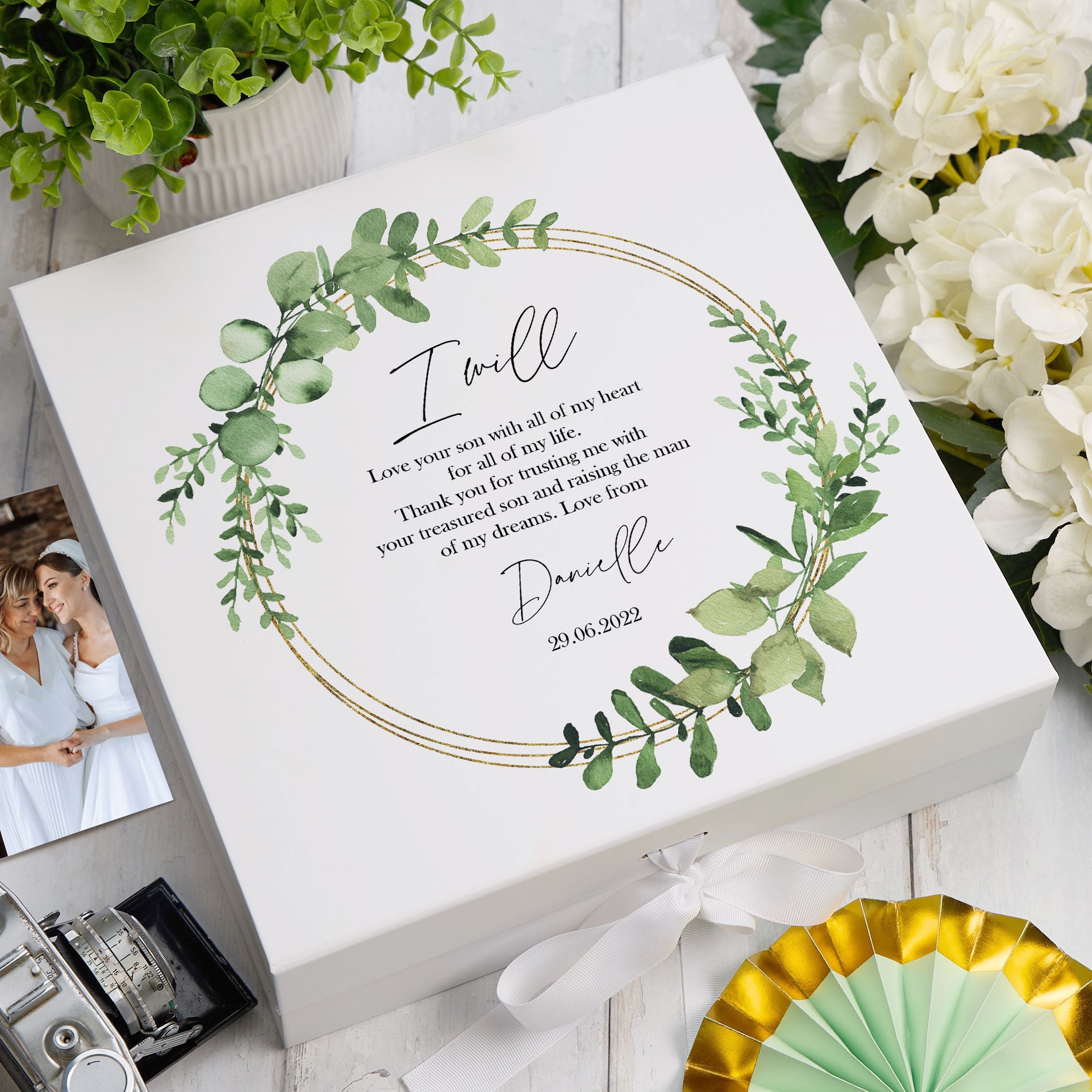 Personalised Mother Of The Groom Wedding Keepsake Box Gift