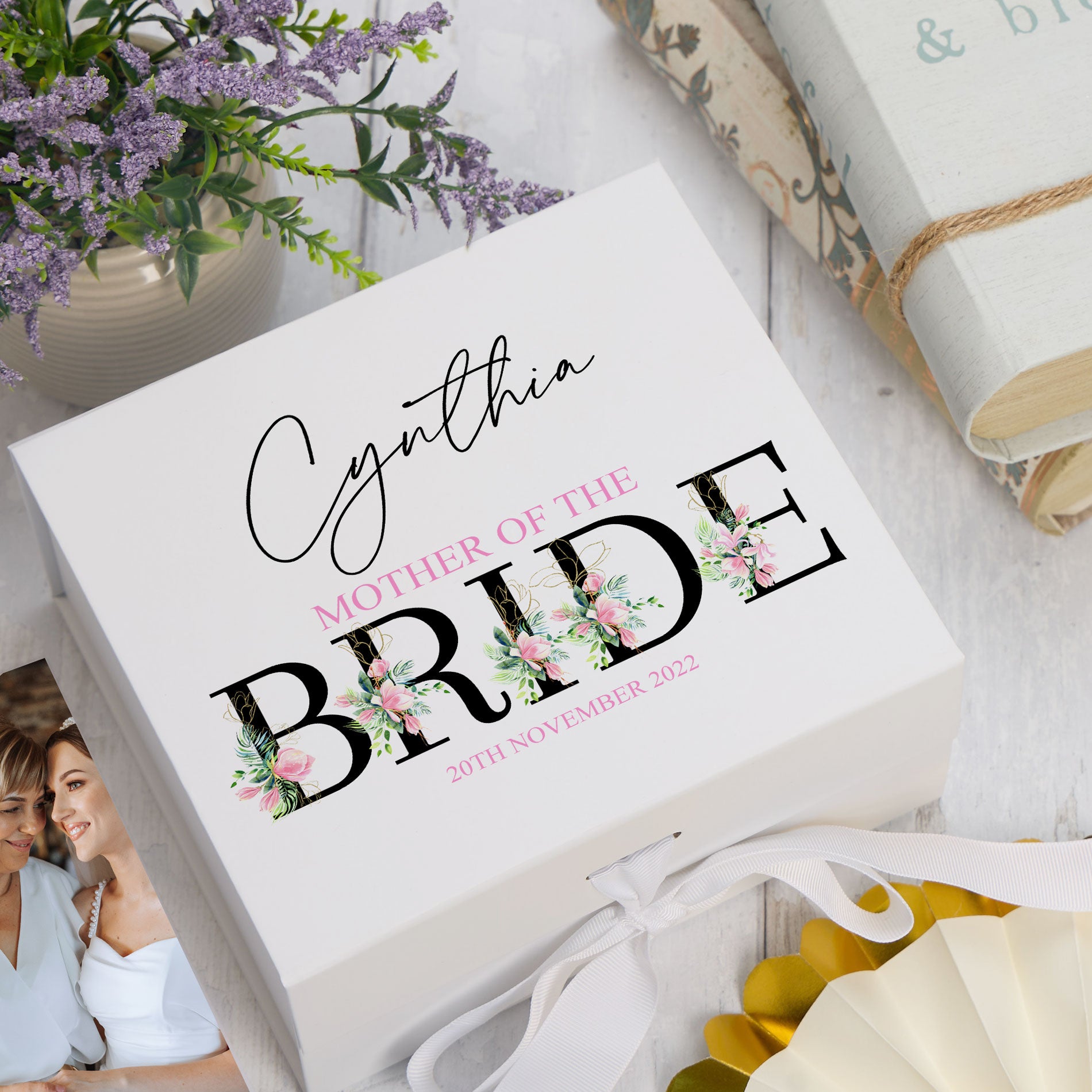 Personalised Mother Of Bride Wedding Keepsake Memory Box Gift