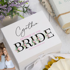Personalised Mother Of Bride Wedding Keepsake Memory Box Gift