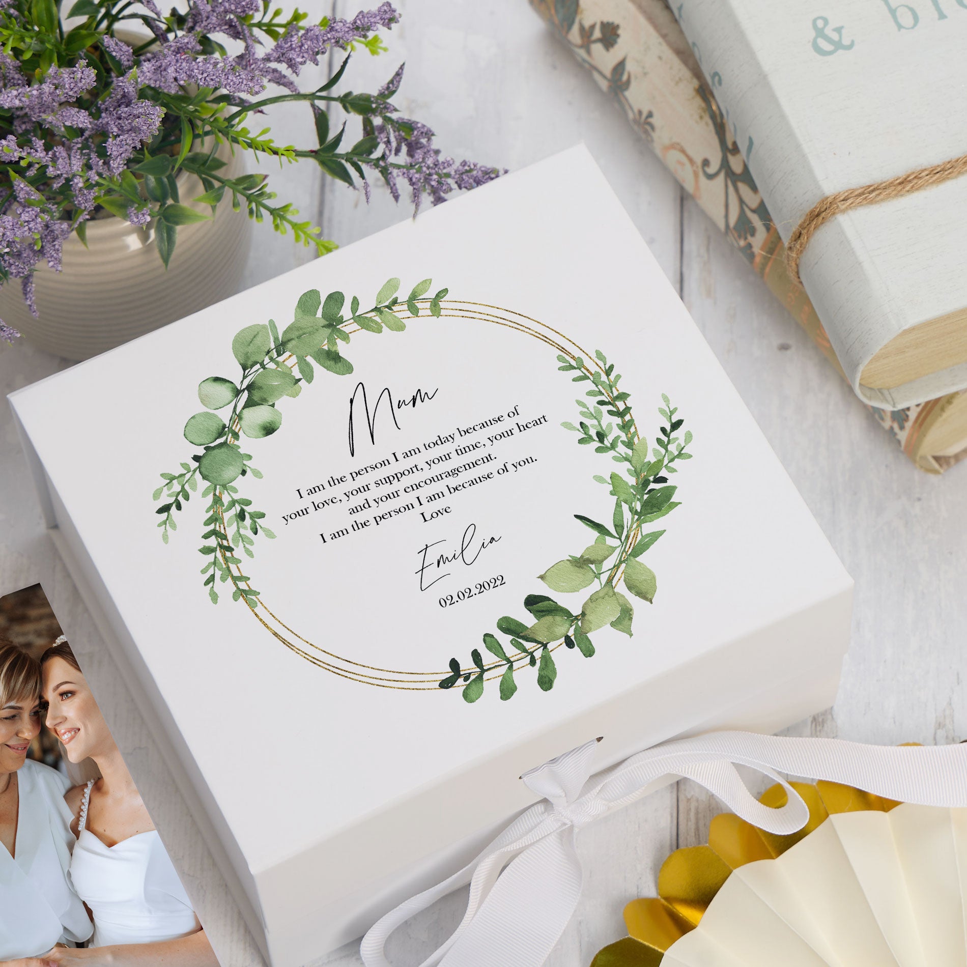 Personalised Mother Of The Bride Wedding Keepsake Box Gift