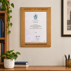 Personalised Engraved Wooden Graduation Certificate Holder Frame Gift A4 Size Graduation Certificate ukgiftstoreonline