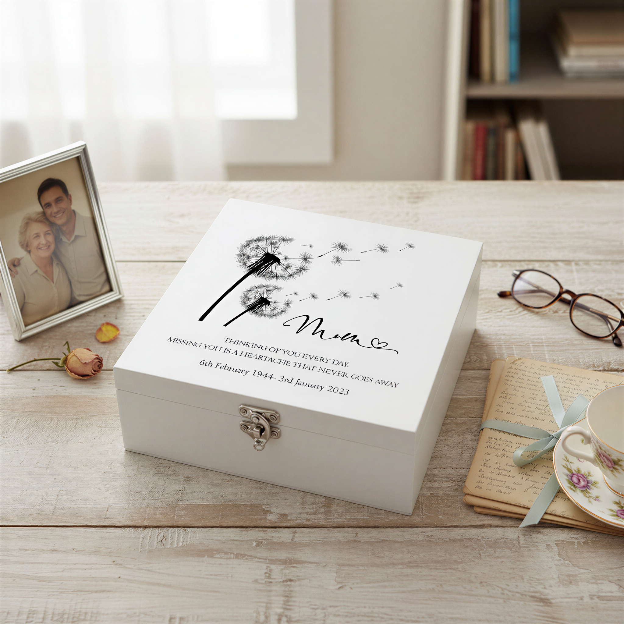 Mum Remembrance Personalised Wooden Keepsake Memory Box Keepsake Wooden box ukgiftstoreonline