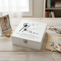 Mum Remembrance Personalised Wooden Keepsake Memory Box Keepsake Wooden box ukgiftstoreonline