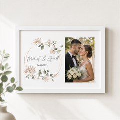 Personalised Wedding Day Photo Frame Gift Any Name and Date Photo Keepsake wedding photo frame ukgiftstoreonline