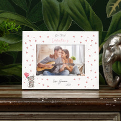 Personalised Our First Valentines Day Love Photo Picture Frame