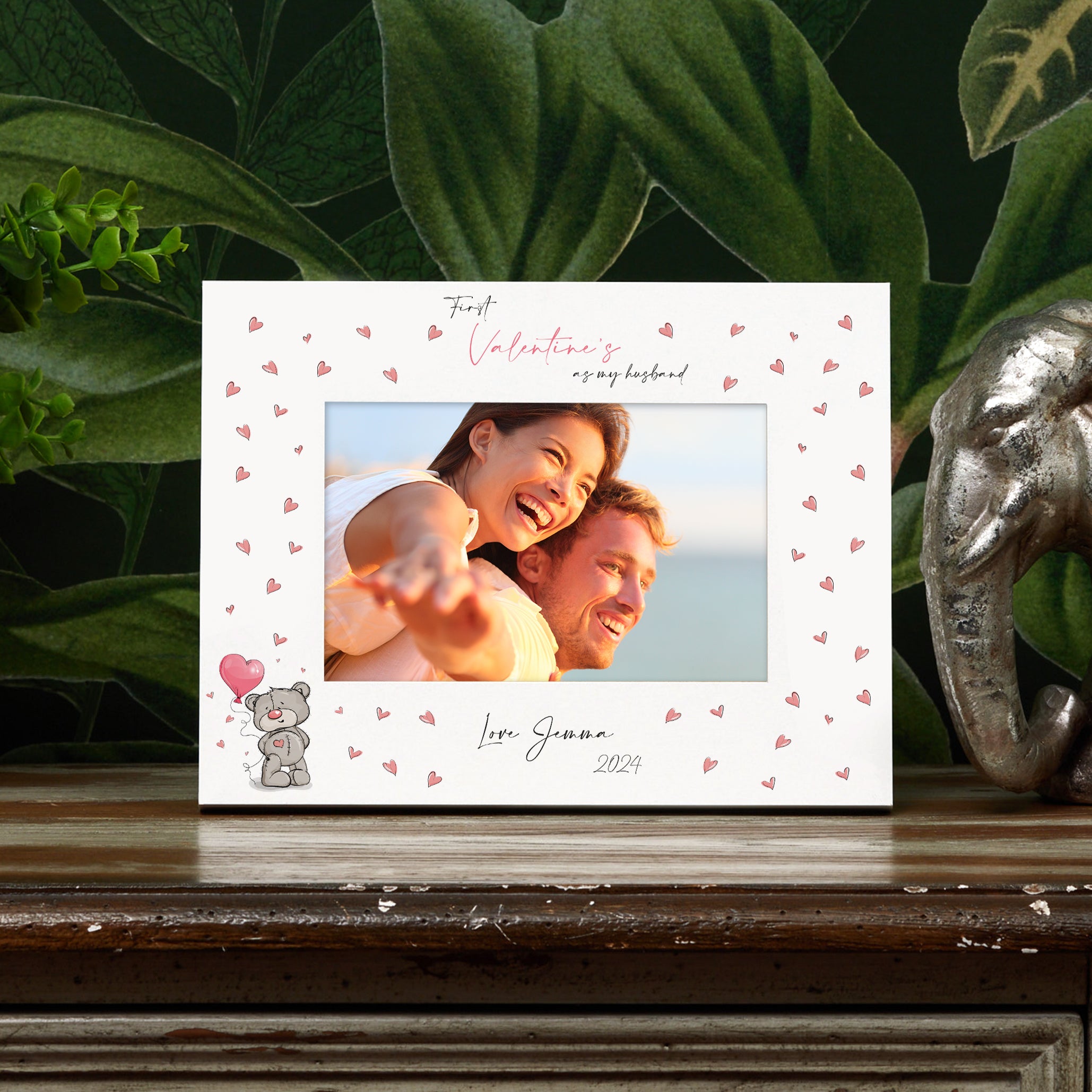 Personalised First Valentines as my husband Photo Picture Frame Gift