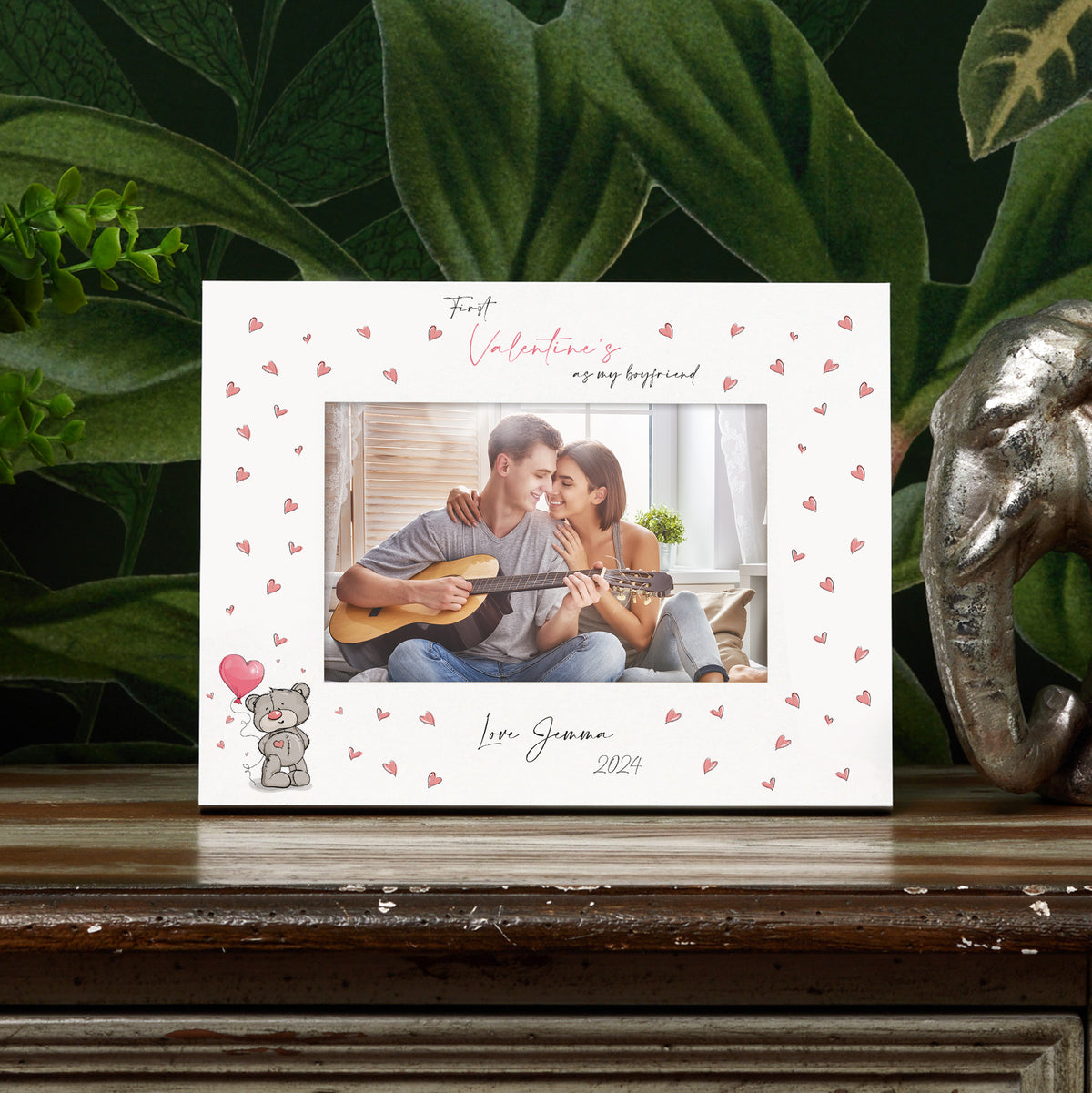 Personalised First Valentines as my boyfriend Photo Picture Frame Gift