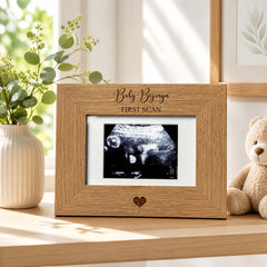Personalised Baby Scan Frame, First Scan Photo Frame With Stand Photo Frame ukgiftstoreonline