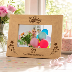 Personalised Birthday Photo Frame, Wooden Happy Birthday Gift Birthday Photo Frame ukgiftstoreonline