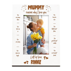 Personalised Mum and Son Or Daughter 10 Reasons Picture Photo Frame Gift