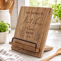 Personalised Mummy Recipe Book Or Tablet Stand For Kitchen Gift Photo Frame ukgiftstoreonline