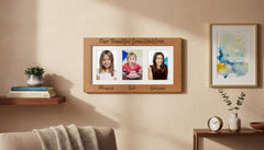 Grandchildren Personalised Triple Engraved Wooden picture photo frame 6"x4" Grandchildren Photo Frame ukgiftstoreonline