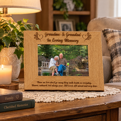 Memorial Photo Frame For Grandma & Grandad, In Loving Memory Photo Frame ukgiftstoreonline