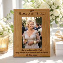 Personalised Mother Of The Groom Wedding Photo Picture Frame Portrait Photo Frame ukgiftstoreonline