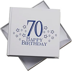 70th Birthday White Photo Album Gift Pack of 5 Wholesale Trade