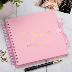Personalised Our Christening Guest Book, Photo Album or Scrapbook Scrapbook ukgiftstoreonline