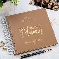 Memories Keepsake Book, Custom Scrapbook Photo Album Love Book