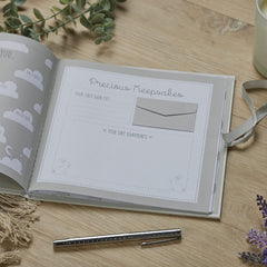 Personalised Baby's First Year Memory Book With Woodland Bear Design