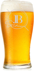 Personalised Tulip Beer Glass with Custom Logo Engraving