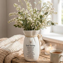 Personalised Flower Vase For Great Grandma, Custom Name, 195X110Mm ukgiftstoreonline