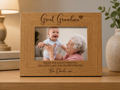 Personalised Great Grandma Wooden Engraved Photo Frame Gift Grandma Photo Frame ukgiftstoreonline